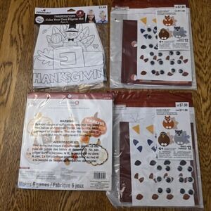 Thanksgiving Crafts Kids 4 Craft Kits DIY Age 4+ New With Large Bag Of Open Kits
